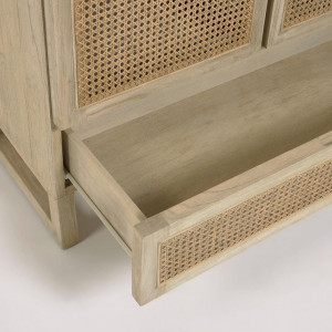 101666 Шкаф из дерева минди и ротанга 90 x 160 cm La Forma Rexit