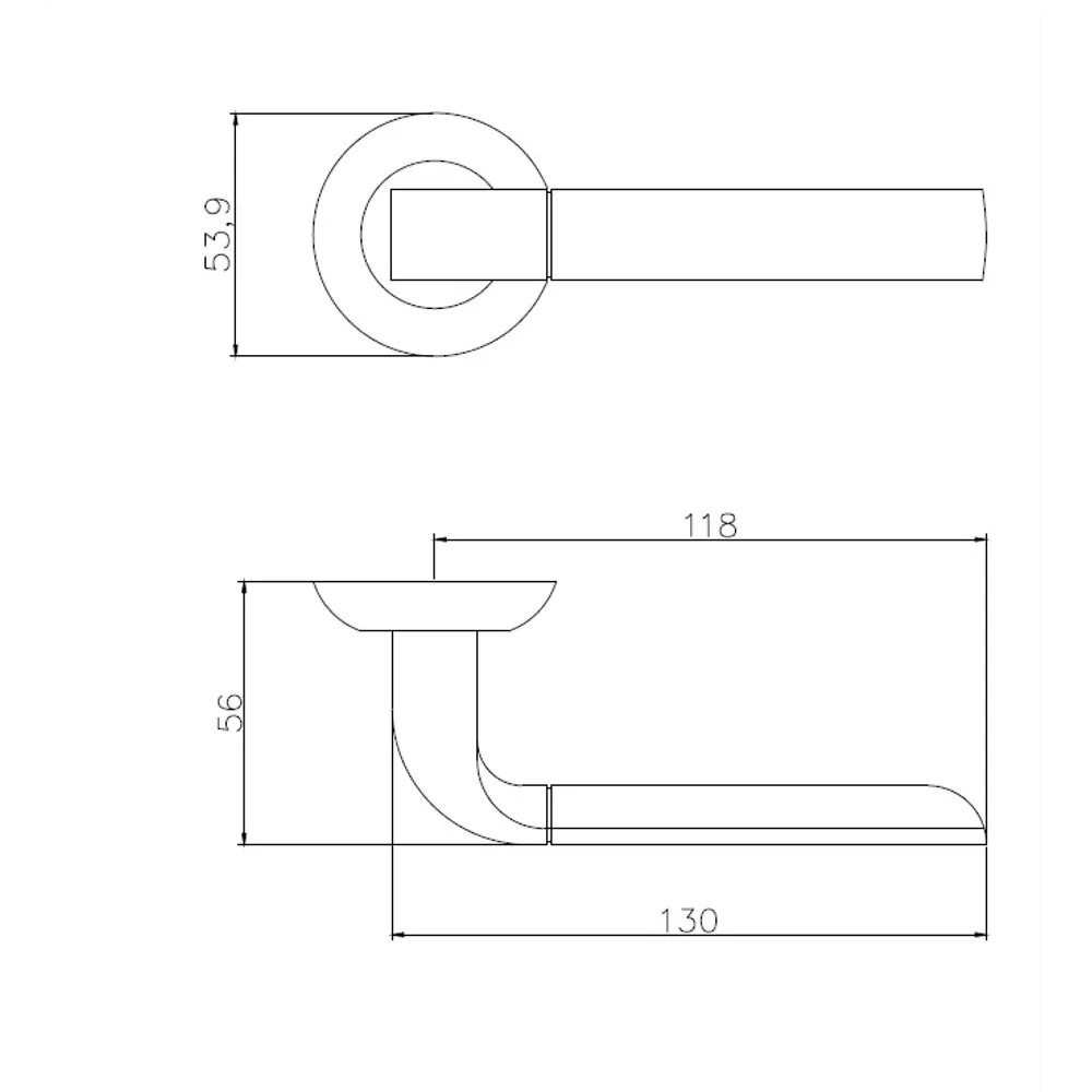 Дверные ручки EDSON EDS-27H-R1 в бронзовом исполнении 85167727 STLM-0902967 - Вид №4
