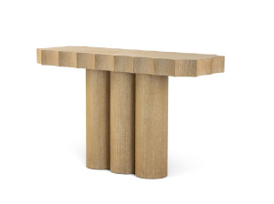 Прямоугольная дубовая консоль