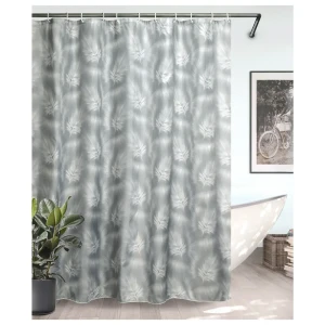 BATH PLUS Штора для душа с перьями 180x180 см серый 89380461