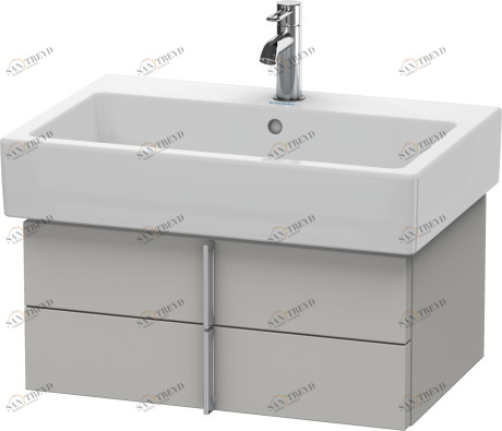 VE620500707 Vero Тумбочка подвесная Бетонно-серый матовый декор Duravit