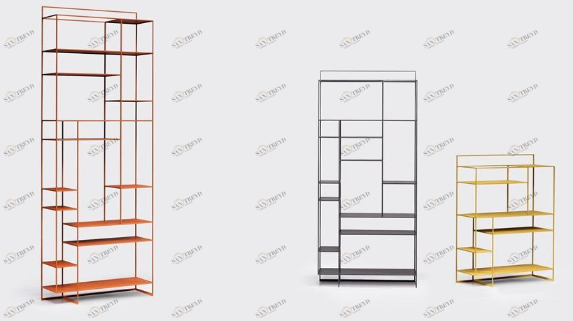 Ronda Design Открытый книжный шкаф из крашеного металла  Lv02 / lv03 