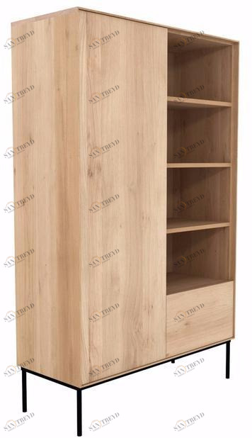 Ethnicraft Комод из дуба с распашной дверцей и ящиком Oak whitebird 051469