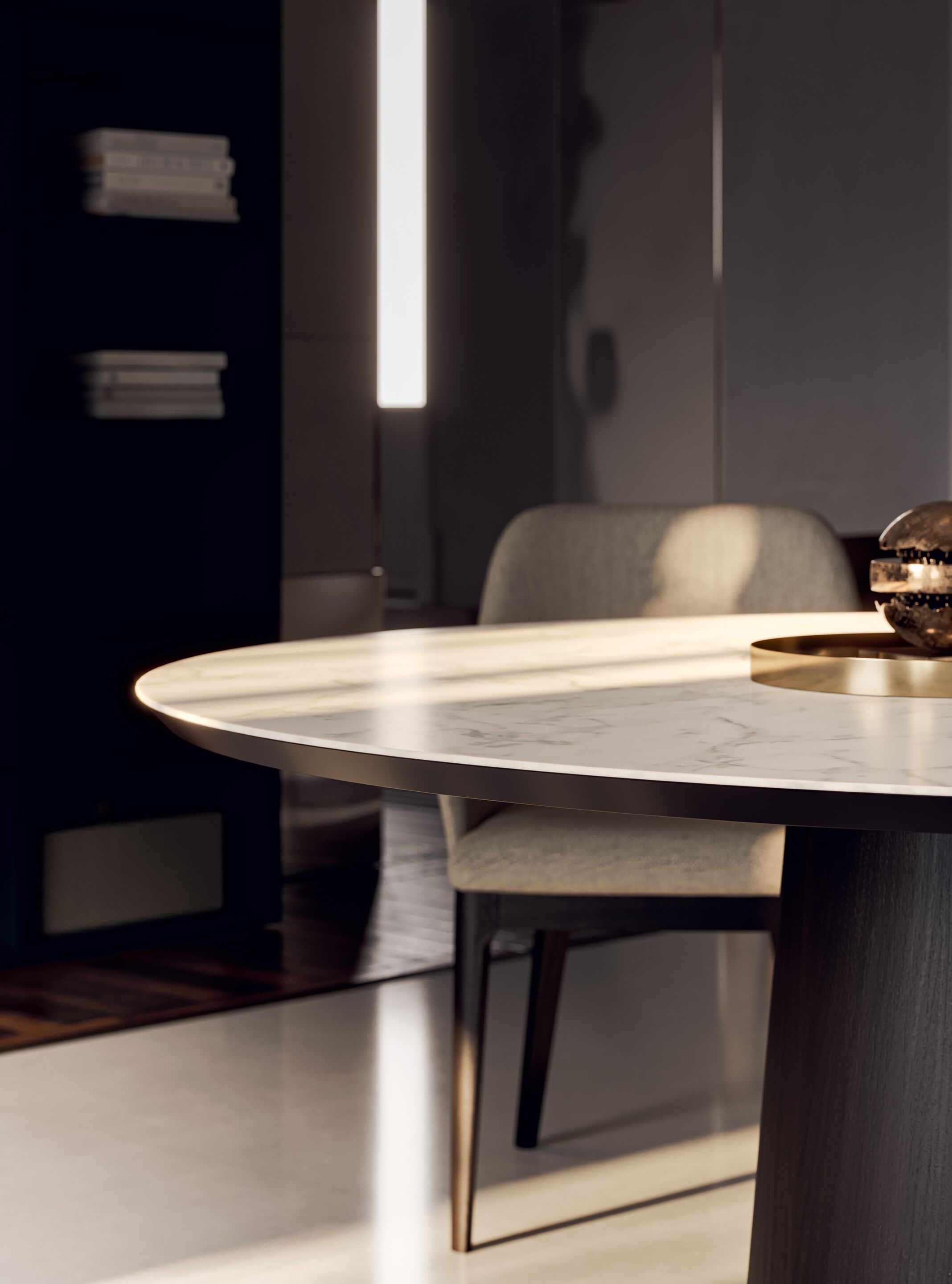 Круглый деревянный стол с Lazy Susan Kico Living Complements ARCH-00140885 - Вид №1