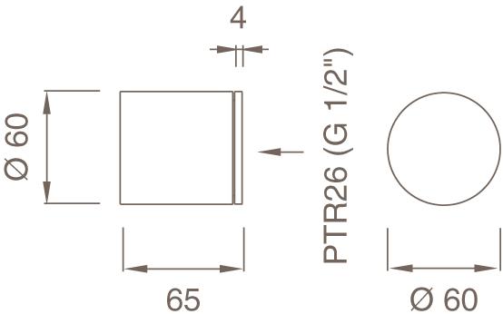 Ceadesign Настенный термостатический смеситель Opus Trm 07 - Вид №1