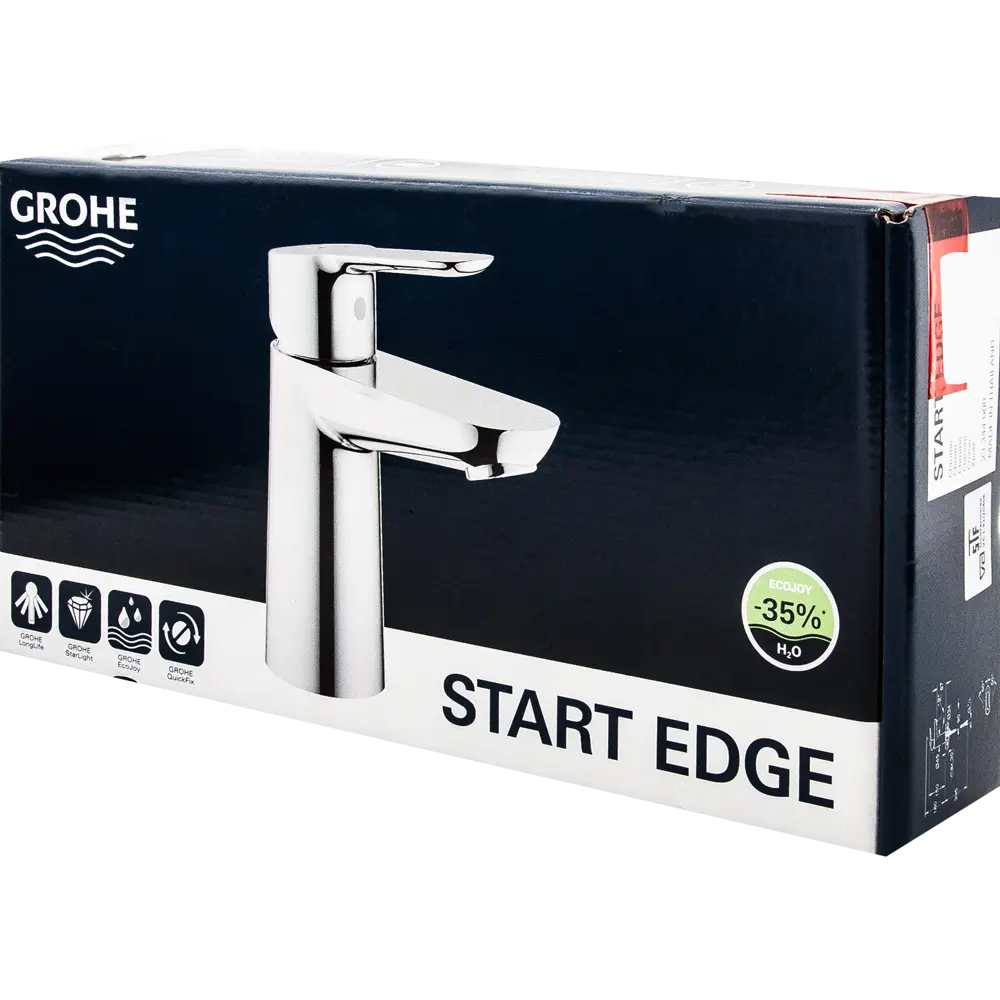 Смеситель для раковины Grohe Start Edge однорычажный цвет хром 81933257 STLM-2109525 - Вид №3