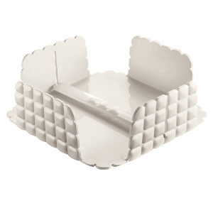 198700156 Подставка для салфеток квадратная, tiffany, молочно-белая Guzzini