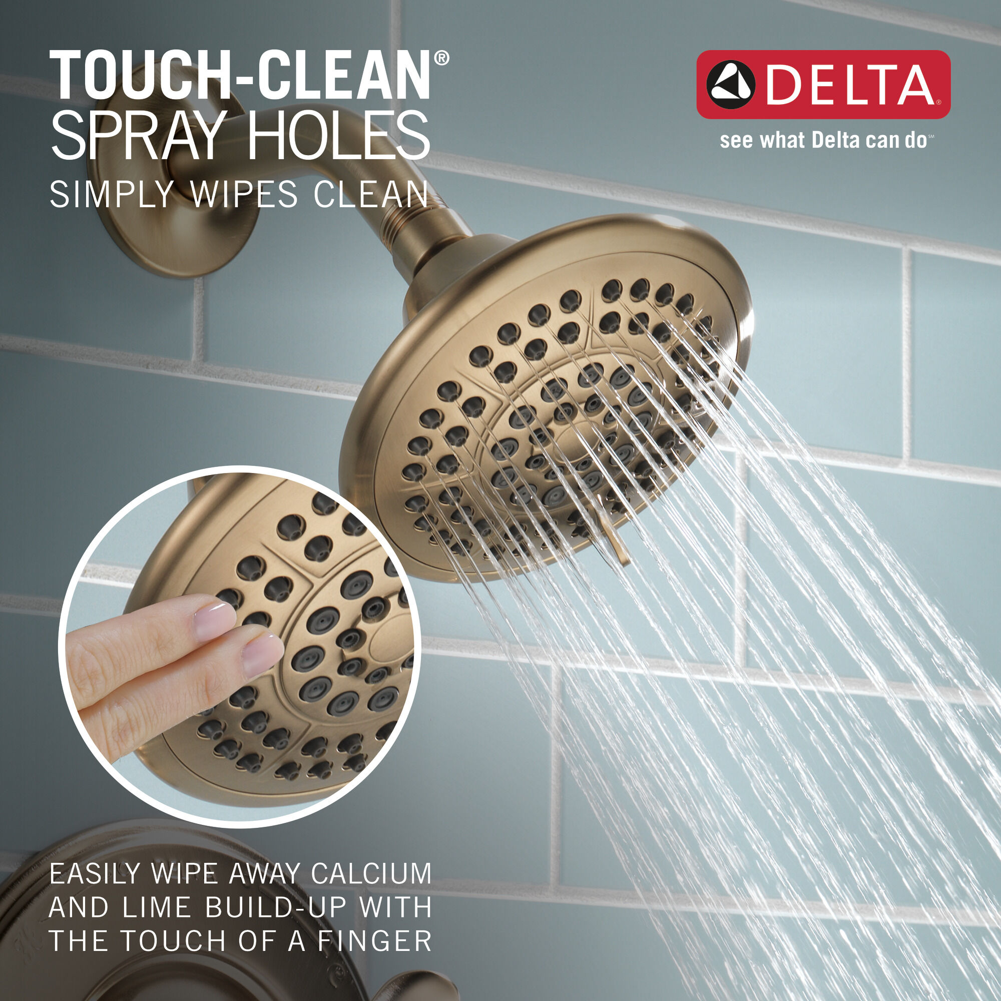 T14494-CZ Для ванны и душа Monitor® серии 14 Delta Faucet Linden Шампанское бронза  - Вид №2