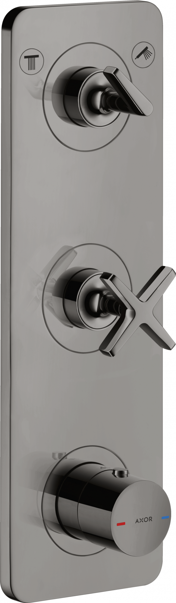 36703330 Термостатический модуль 380/120 для скрытого монтажа на 2 функции с пластиной AXOR CITTERIO E