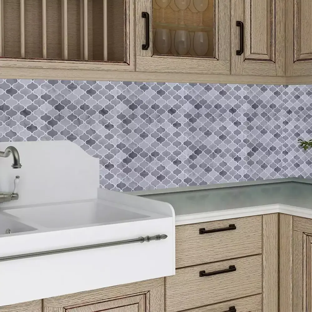 Santreyd Мозаика стеновая самоклеящаяся темно-серый 300x300 мм 89379615 STLM-1368009 - Вид №4