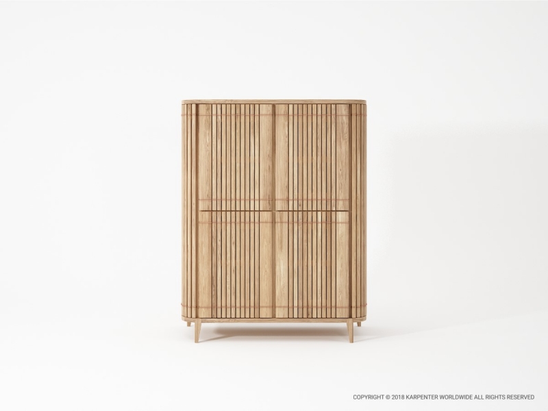 506_1087 Шкаф 4 двери Karpenter Koppar