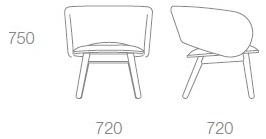 Albaplus Кресло на четырех ножках из ясеня Maui sun-id-1362781 - Вид №4