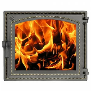 Дверка каминная Везувий 240 (бронза)