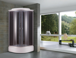 Душевая кабина NG- 3502-14G (1000х1000х2150) низкий поддон (26)  ГИДРОМАССАЖ стекло ТОНИРОВАННОЕ