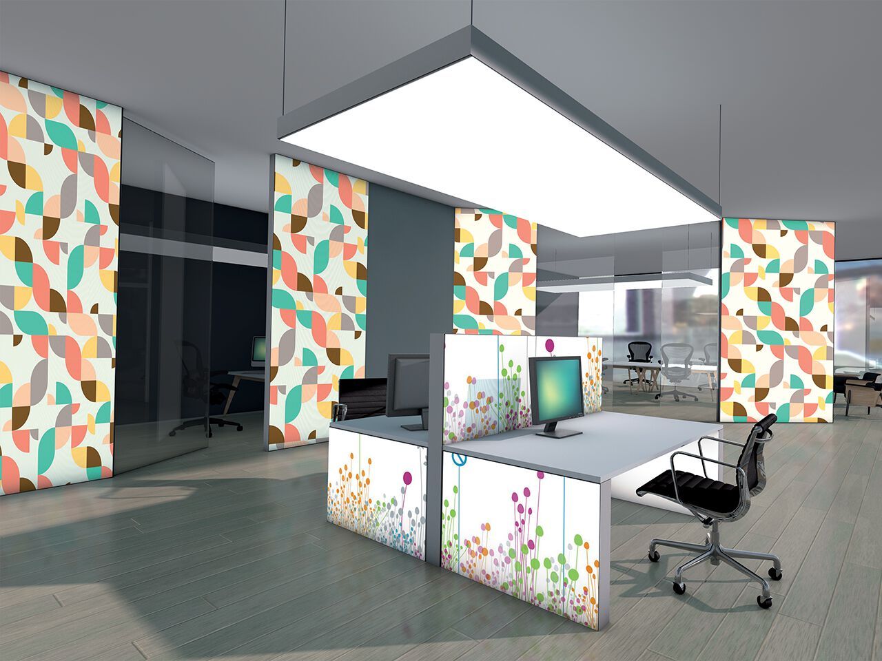 Многоразовые алюминиевые и тканевые офисные стены ABS Group UFFICI E SPAZI DI LAVORO ARCH-00012557 - Вид №2