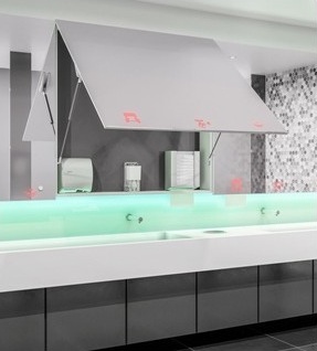 DJFM0038A Автоматический дозатор пенного мыла за зеркалом mediclinics  - Вид №3