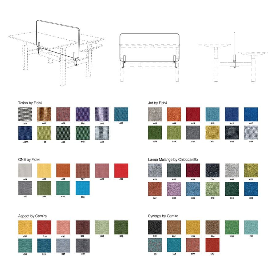 Звукопоглощающая панель перегородки стола Askia Connect ARCH-00027772 - Вид №9