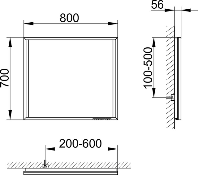 19097013503 Зеркало с подсветкой KEUCO Edition 90 - Вид №3