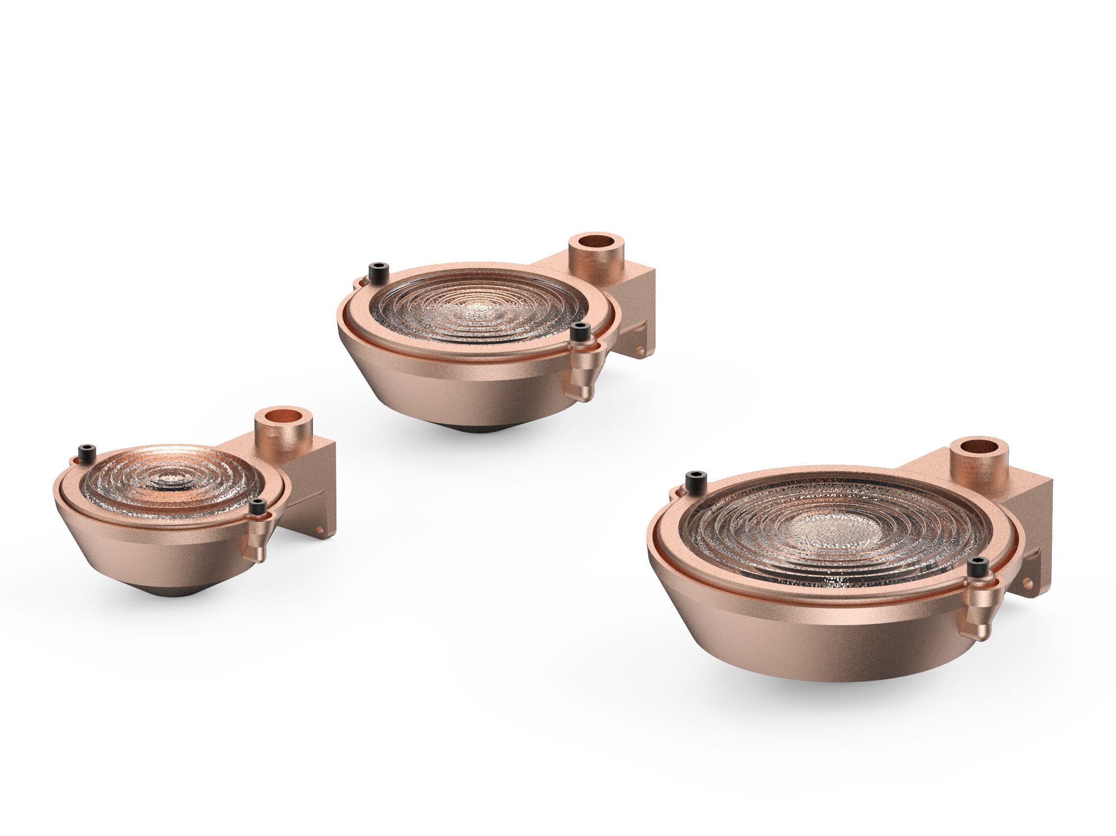 Медный алюминиевый настенный светильник Genuit медь ARCH-00043330 - Вид №1