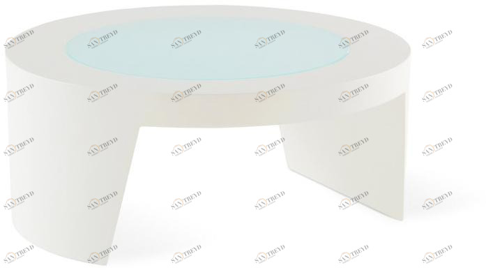 SLIDE Низкий круглый журнальный столик из полиэтилена sun-id-1465088