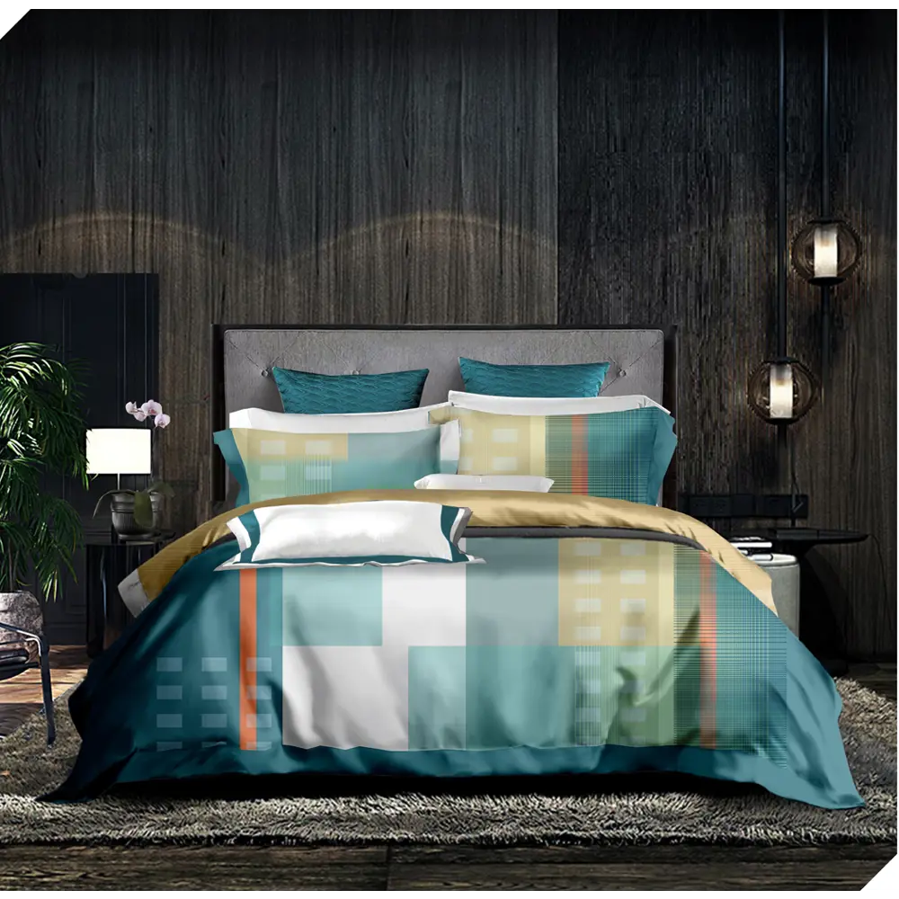 Комплект постельного белья Amore Mio Андегра полутораспальный сатин белый STLM-2044494 - Вид №1