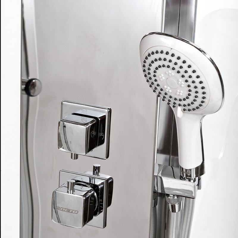 B09S+ эл. BLACK Душевая кабина DETO Серия B Z122 ESPOO с паром - Вид №5