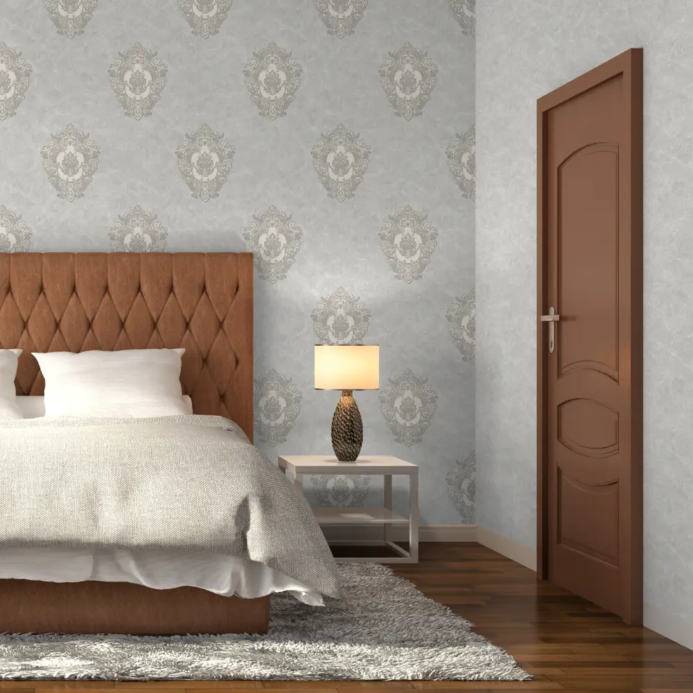 Обои флизелиновые Monte Solaro Shanti серые 1.06 м 9052-11 82734882 STLM-2101317 - Вид №3
