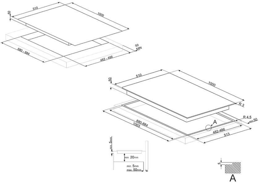 Smeg Газовая плита из нержавеющей стали Dolce stil novo Pxl6106  - Вид №1