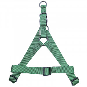 ПР0050093 Шлейка для собак 15мм (обхват 40-50см) зеленая Great&Small