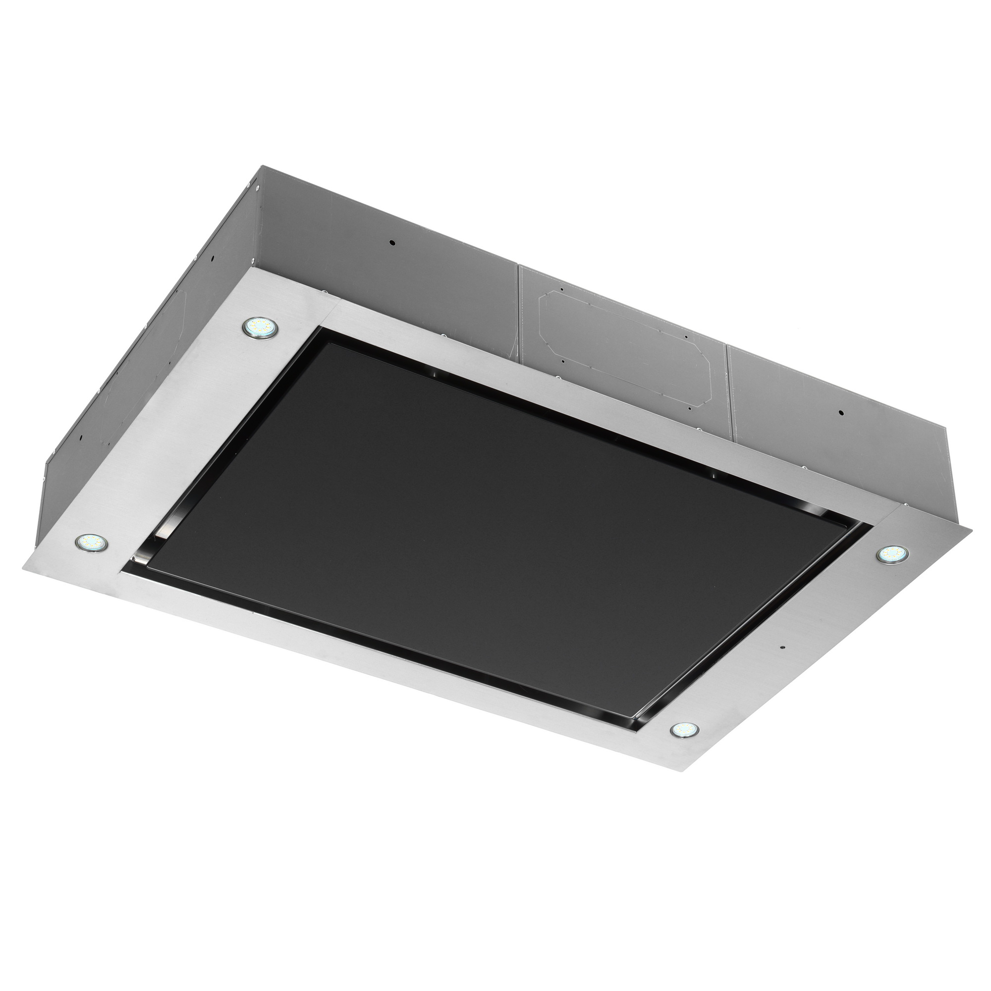 1217329 Вытяжка островная Akpo WK-9 Manado серебристый/черный STDN-0128692