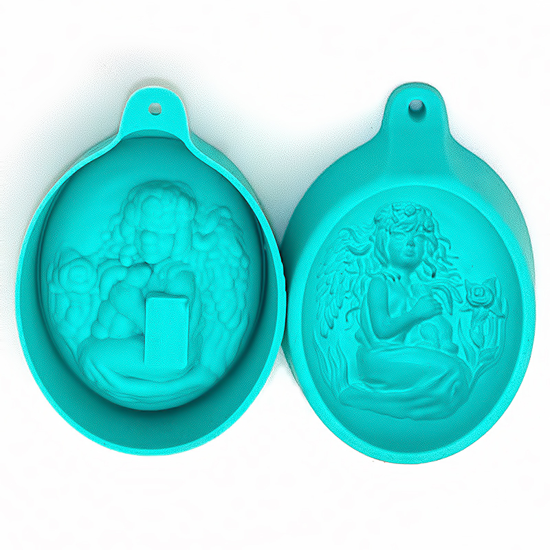 020 Форма для мыла ActivSoap №02 силикон "Девочка с кроликом" СК Выдумщики 