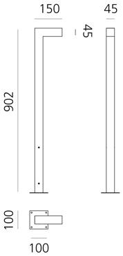 Artemide Светодиодный алюминиевый столбик Walking sun-id-1384719 - Вид №10