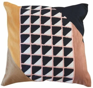 Toulemonde Bochart Квадратная подушка из шерсти с геометрическими мотивами Cuscini