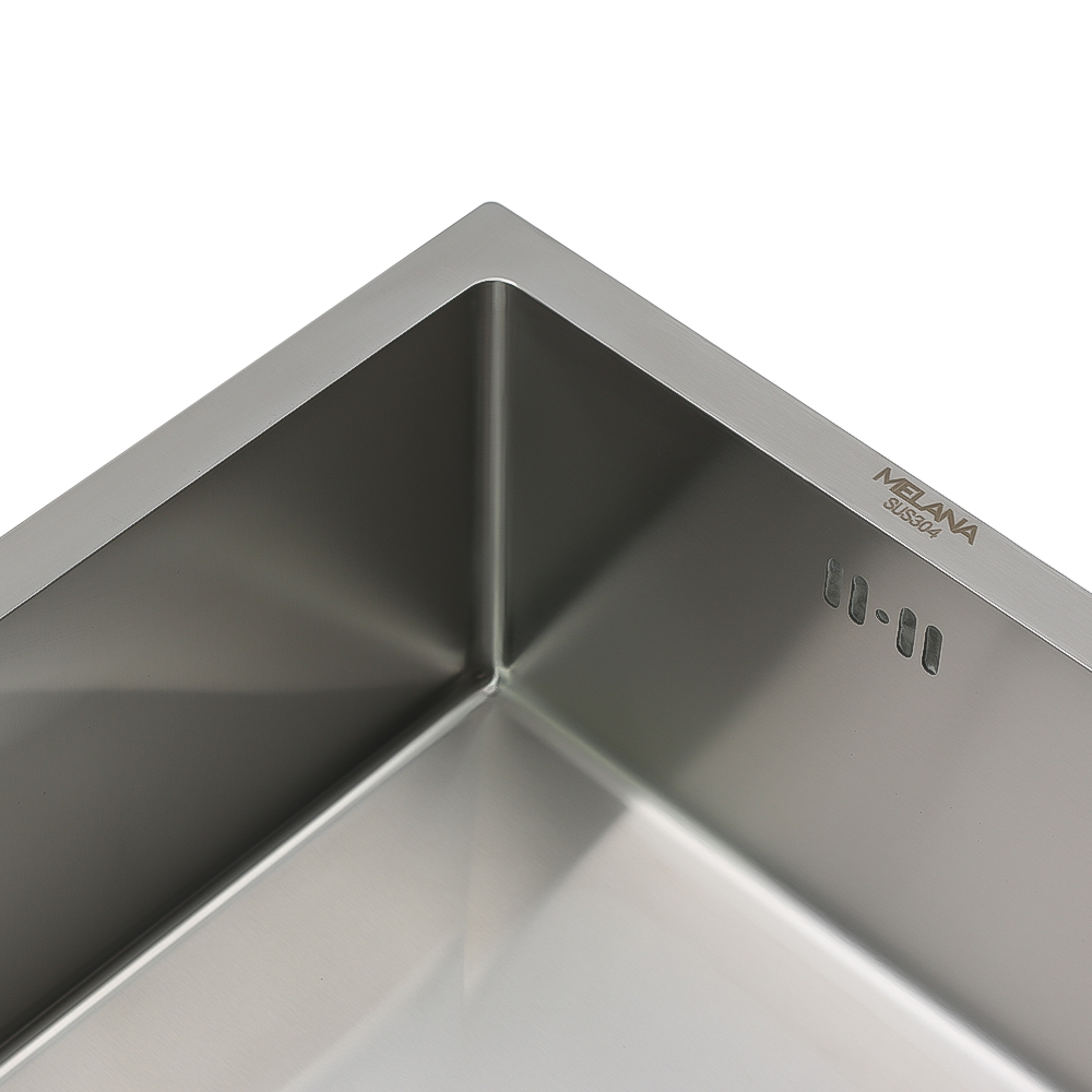 Мойка H3844 MELANA ProfLine 3,0/200 САТИН врезная прямоугольная с коландером H3844 H3844 сатин - Вид №8