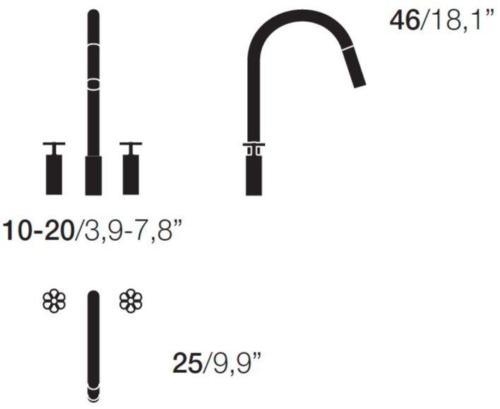 Opinion Ciatti Смеситель для кухни из нержавеющей стали с вытяжным душем sun-id-1484900 - Вид №2