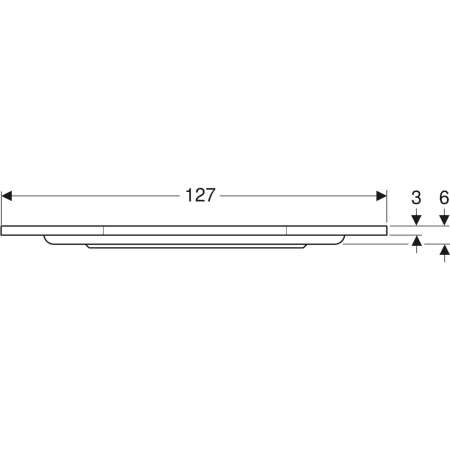 652220000 Пятиугольный душевой поддон Geberit Renova Geberit  - Вид №3