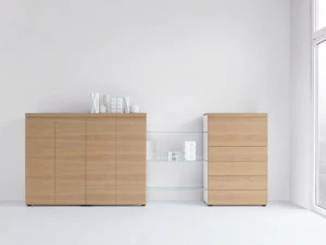 werner works Офисный блок из фанерованной древесины Basic cap