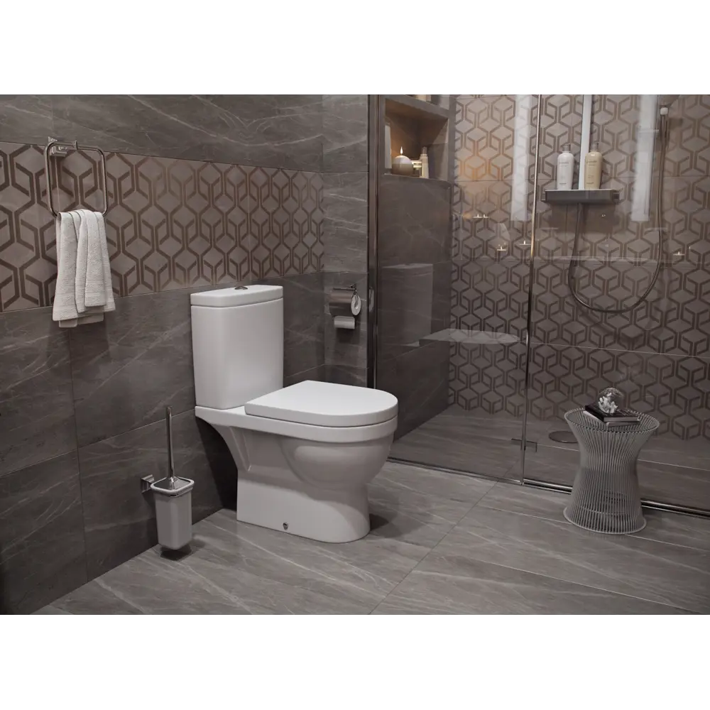 Унитаз-компакт Kirovit Престиж горизонтальный выпуск двойной слив STLM-2135216 - Вид №5