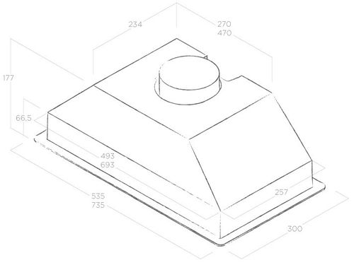 8123659 Вытяжка полновстраиваемая Elica ERA S IX/A/52 серебристый STDN-0117584 - Вид №8