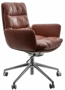 KFF Регулируемый по высоте 5-спицевый стул с подлокотниками Arva