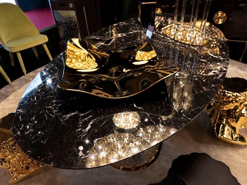 VGnewtrend Овальный стол из мрамора black marquina  7512128.96  - Вид №3