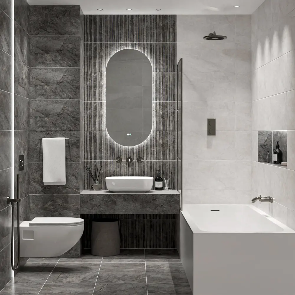 Плитка напольная Azori Soil Topaz 42x42 см 1.23 м² матовая цвет серый 89453961 STLM-2003333 - Вид №5