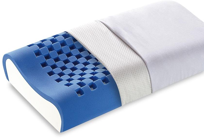 Manifattura Falomo Подушка шейная со съемным чехлом из пеноматериала с эффектом памяти sun-id-1428289 - Вид №1