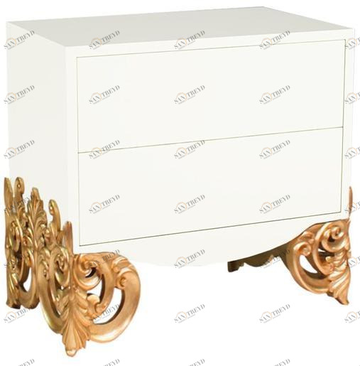 Jetclass Тумбочка прикроватная лакированная прямоугольная с ящиками Victoria Jvt107