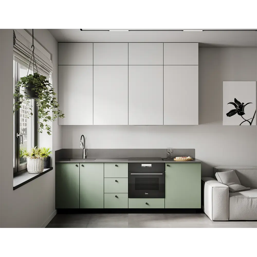 Фасад кухонный DELINIA ID София грин 39.7×12.5 см — матовый зеленый 85183186 STLM-0059570 - Вид №6