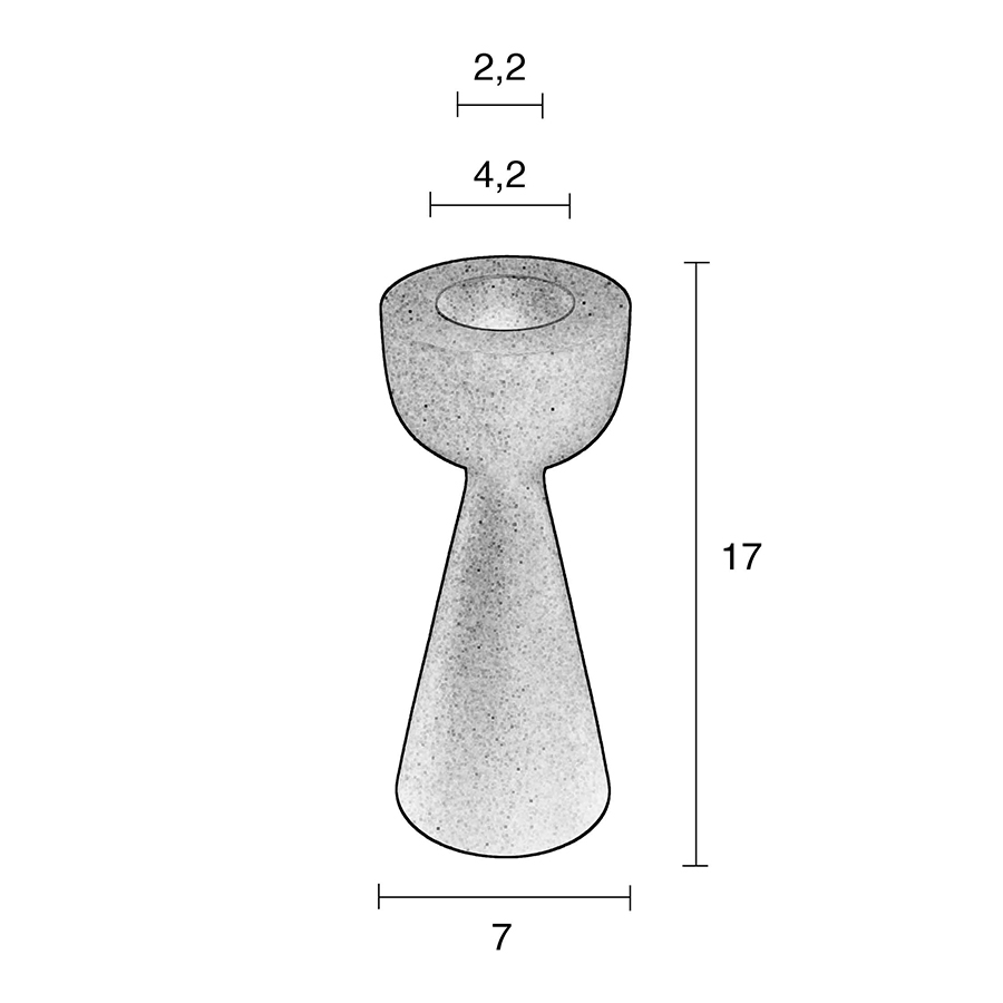Подсвечник Pawn серый Zuiver 8300006 - Вид №4
