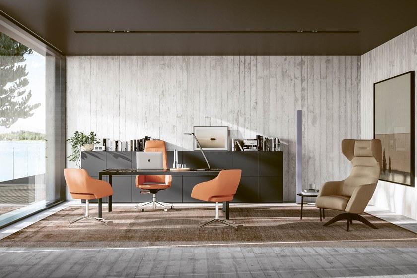 Sinetica Вращающееся кресло на козелке из ткани с подлокотниками Captain sun-id-1350845 - Вид №3