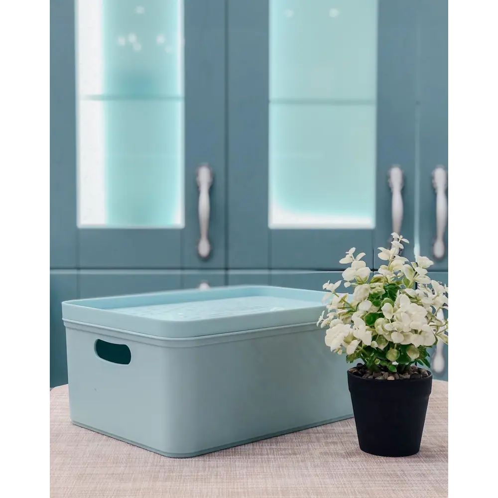 Органайзер для хранения Berossi 23x13x32 см 6 л пластик цвет голубой 82771100 STLM-2086933  - Вид №7