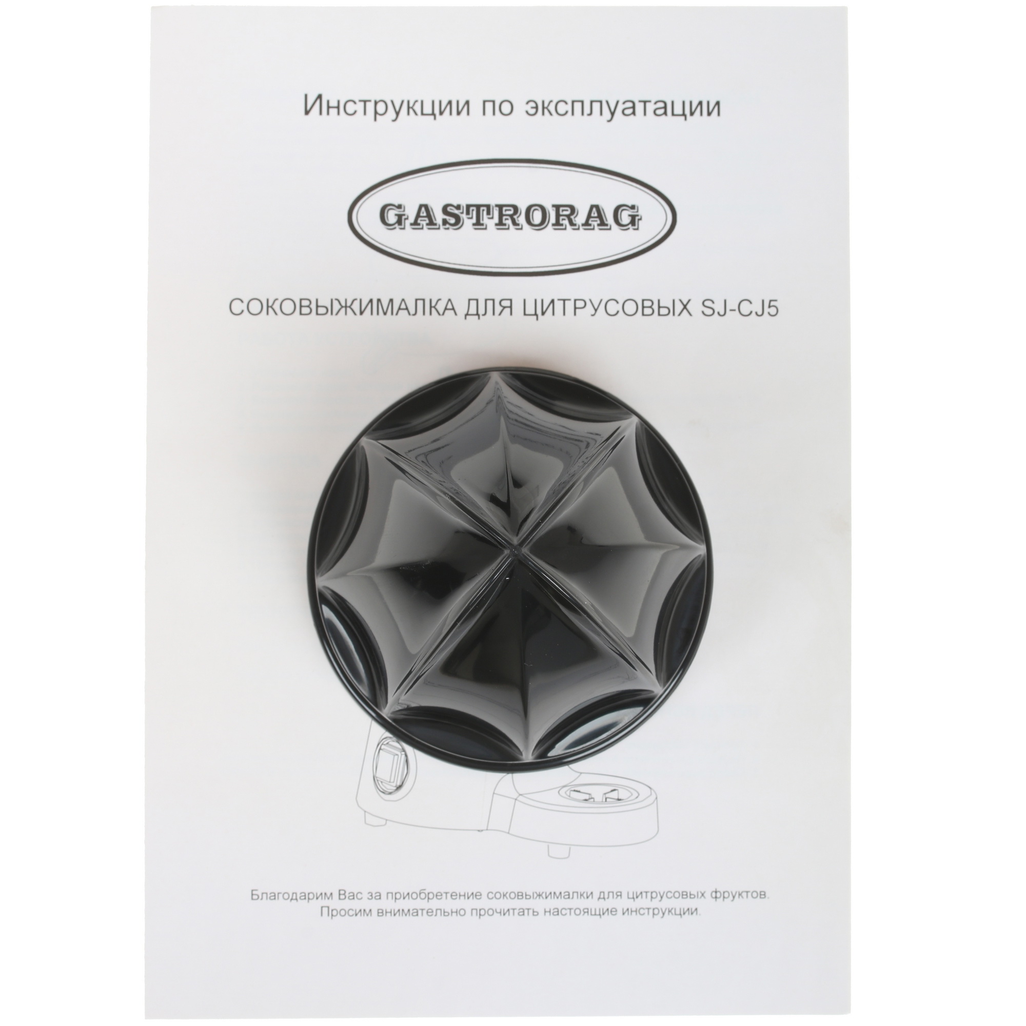 8107697 Соковыжималка электрическая GASTRORAG SJ-CJ5 серебристый STDN-0004184 - Вид №6