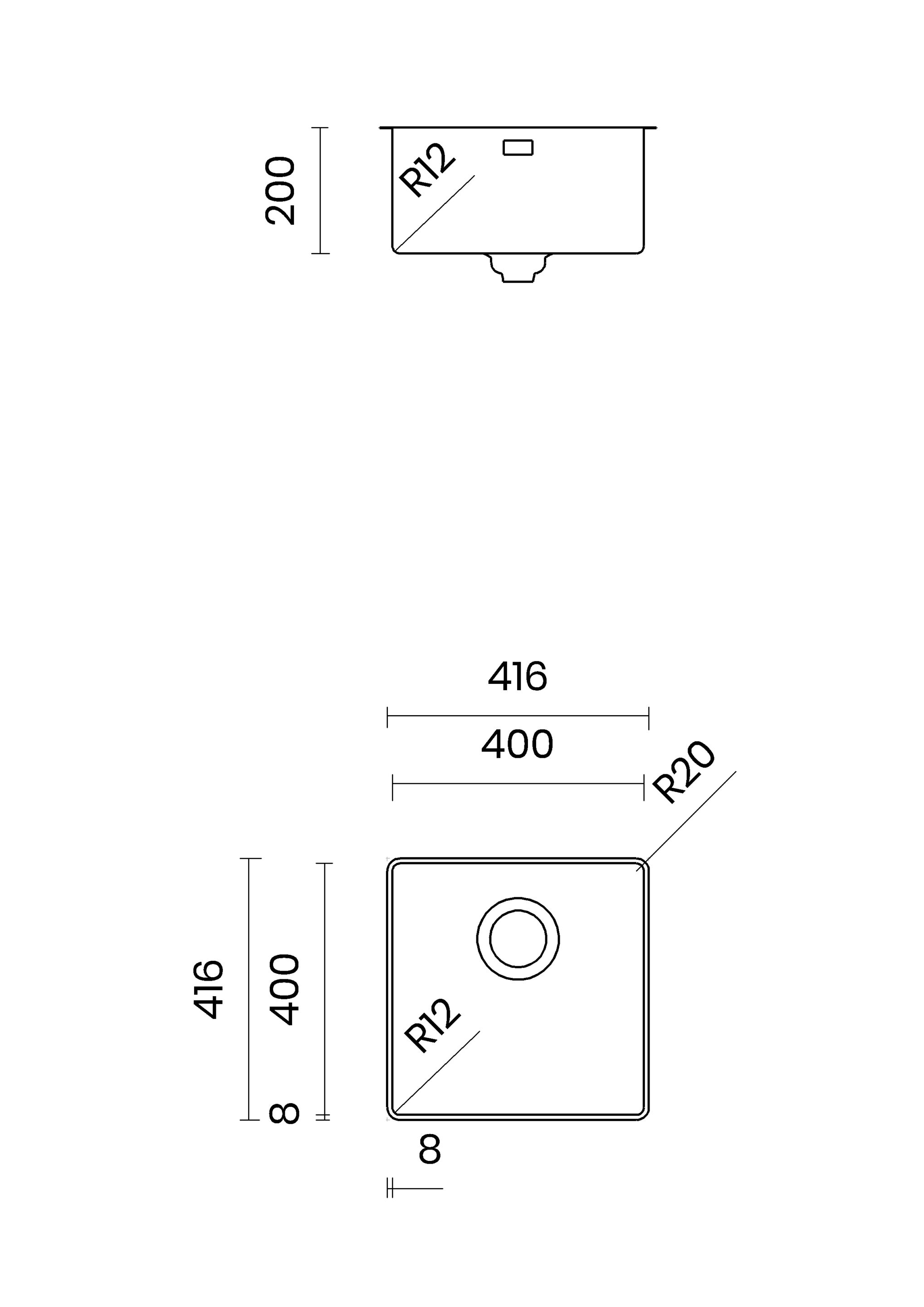 Раковина из нержавеющей стали TASCA PURA SLIM PVD ARCH-00017463 - Вид №4